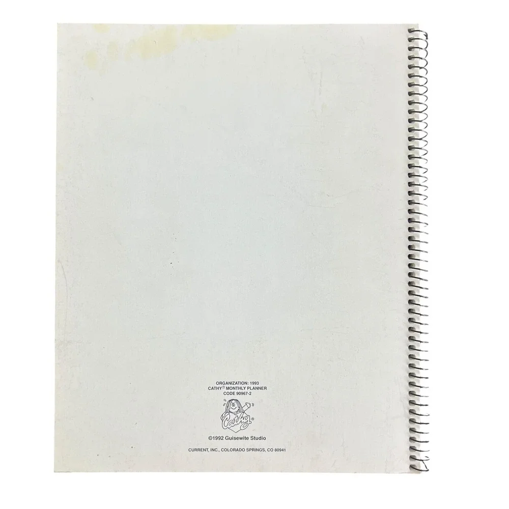 90's CATHY ORGANIZATION 1993 Planner‎ *UNUSED* Book Calendar Guisewite